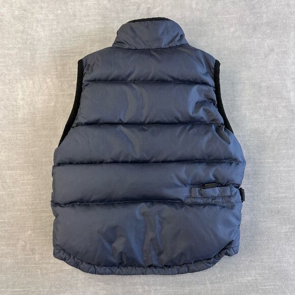 GAP Kids Jacket size XS (4) Navy DOWN Quilted Full Zip Fleece Lined Puffer Vest - Picture 4 of 8